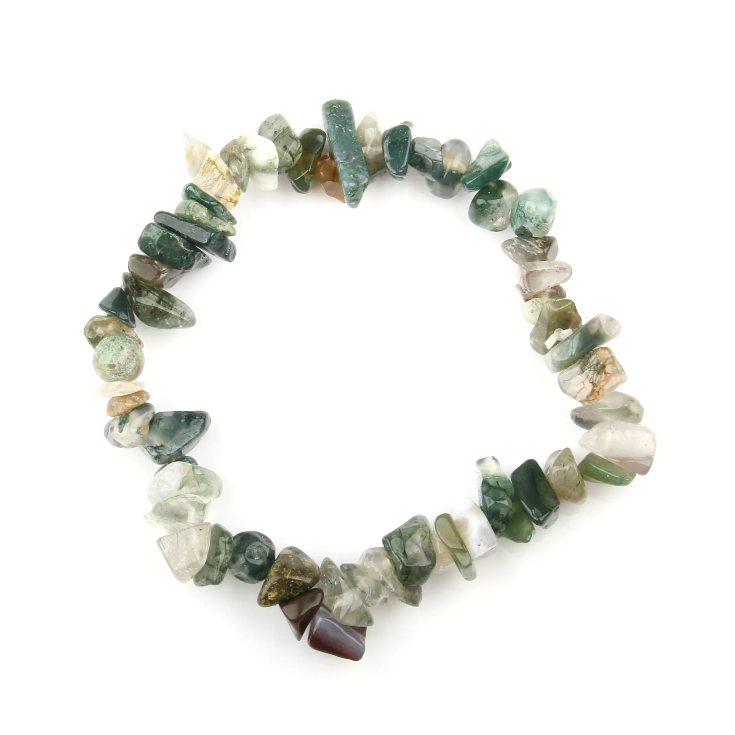 Natural Stone Chips Agates Bracelet Amethysts Crystal