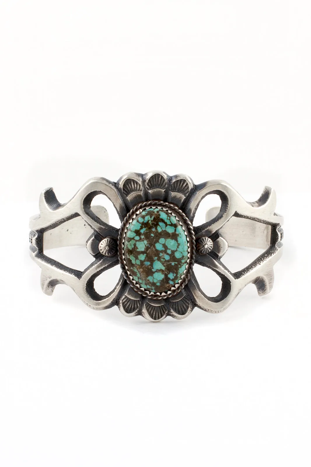 Navajo Sandcast Turquoise Bracelet