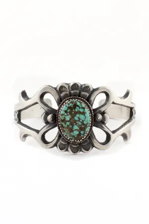 Navajo Sandcast Turquoise Bracelet