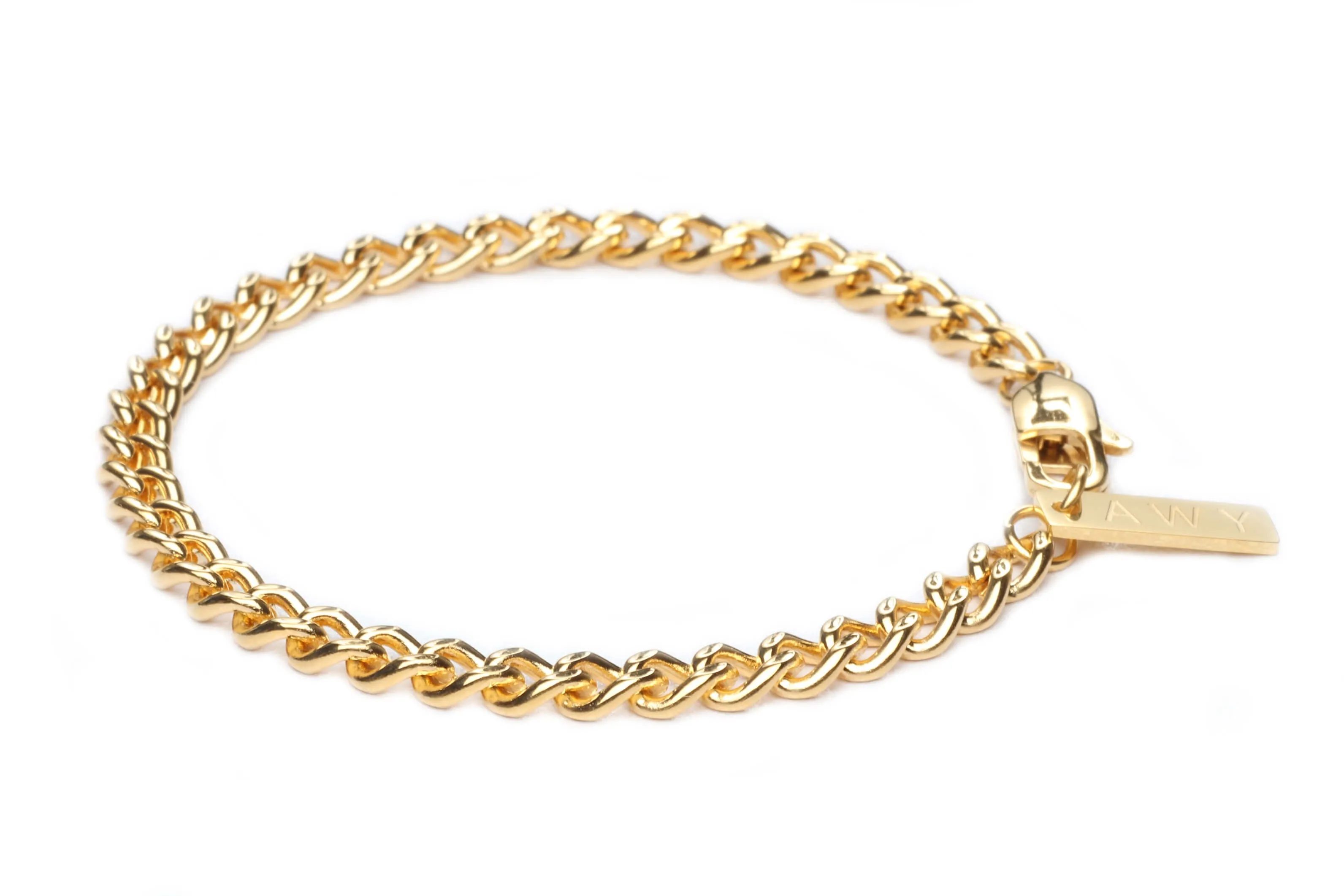 **NEW** - AWY - 14k Gold Plated Cuban Link - Always With You