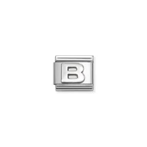 Nomination Composable Link Letter B, Silver