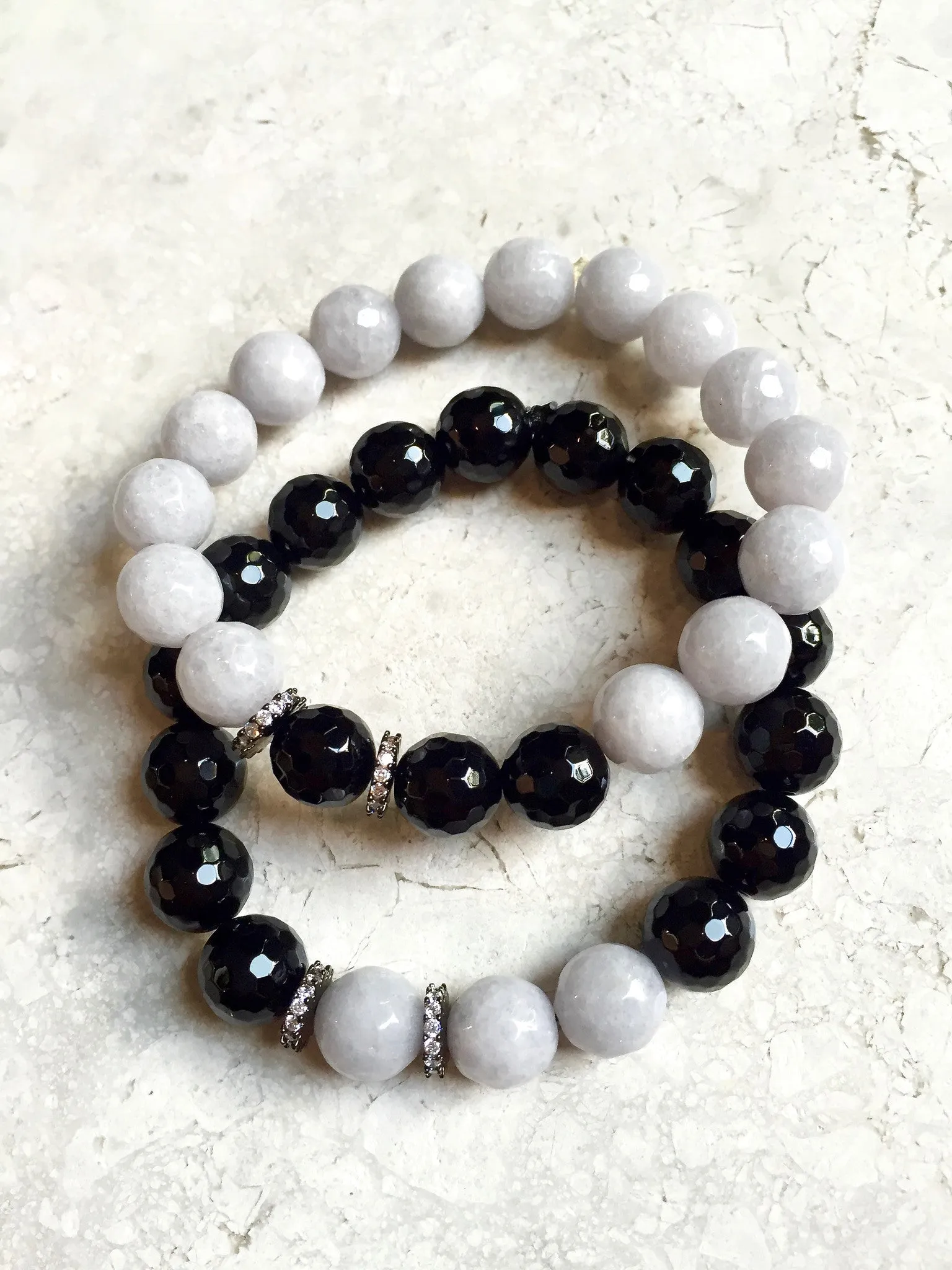 NORA GUNMETAL gray jade/onyx