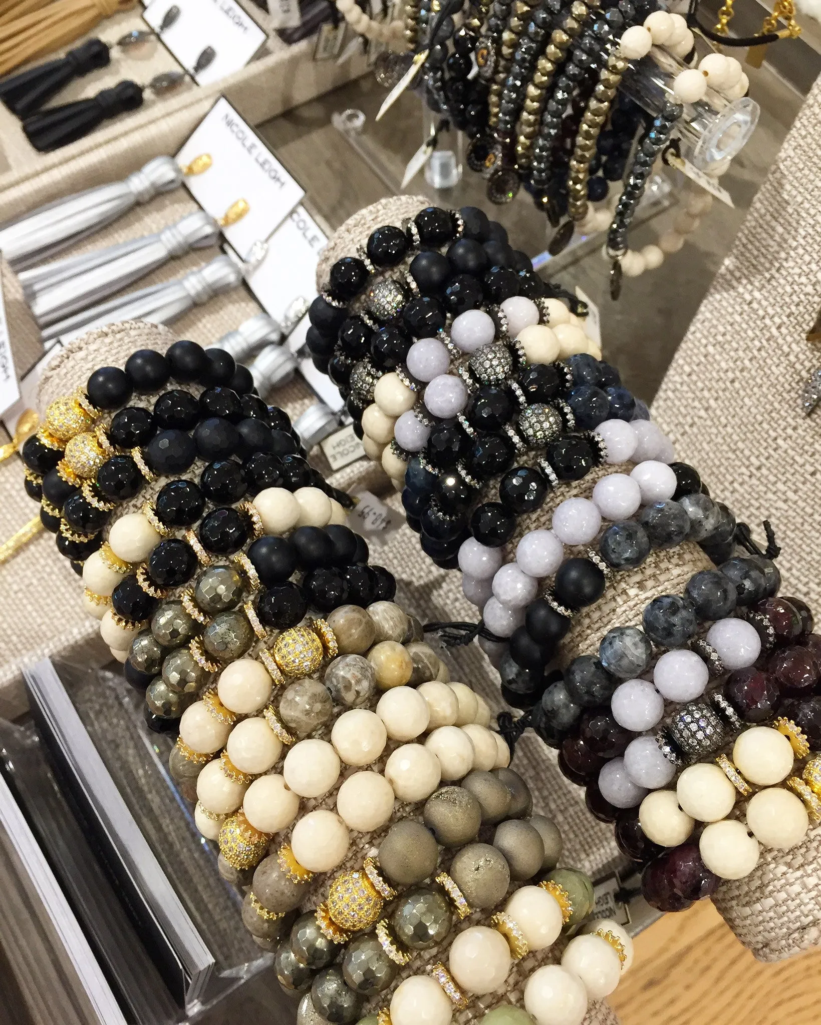 NORA GUNMETAL gray jade/onyx