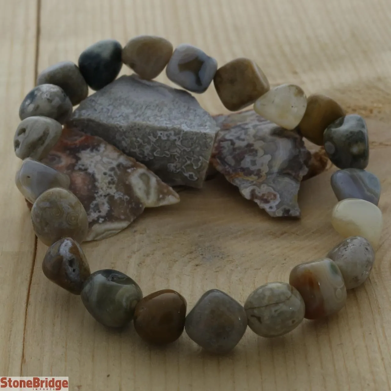 Ocean Jasper Tumbled Bracelets