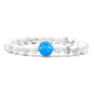 Ocean Salt   White Howlite