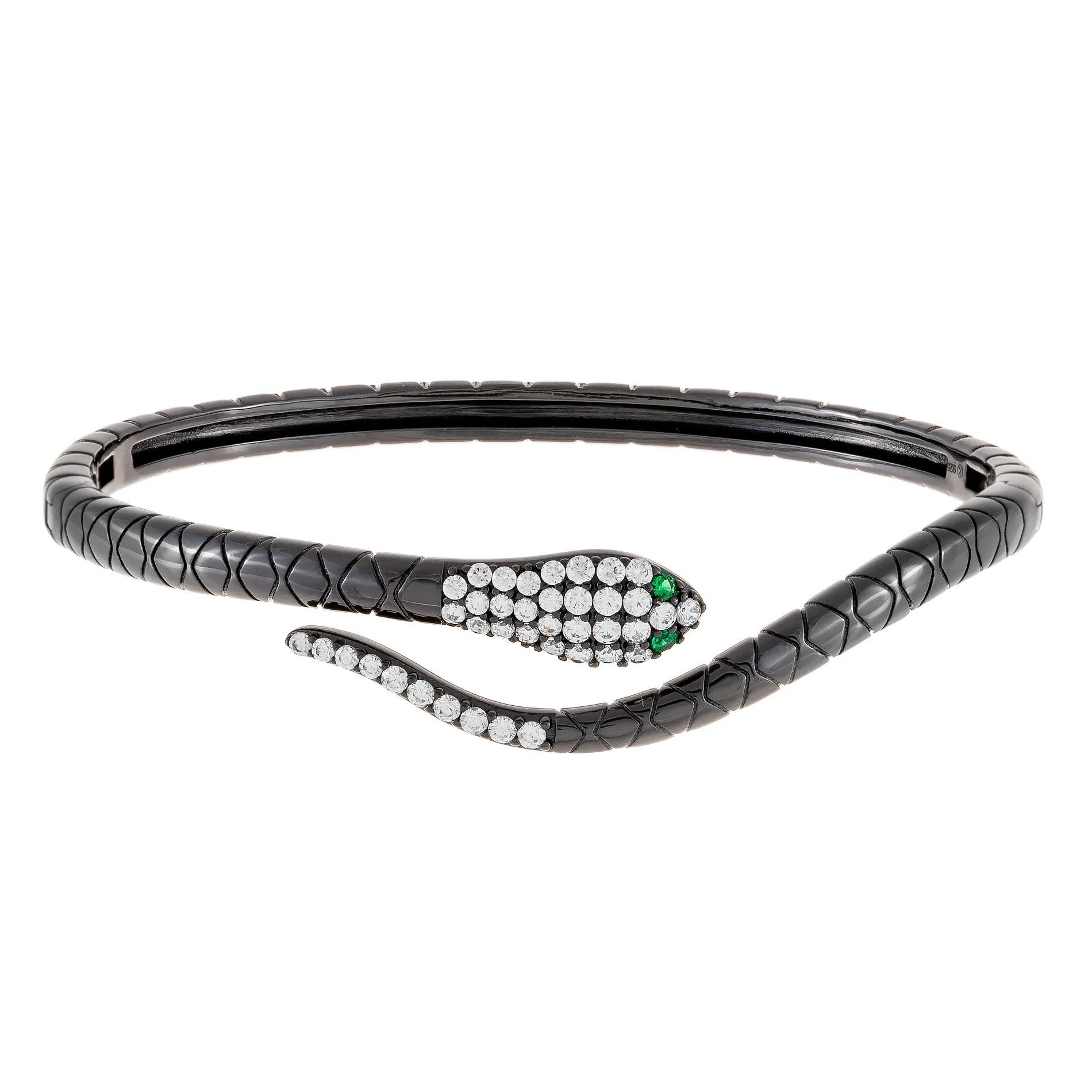 Onyx Snake Bangle