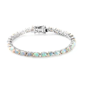 Opal 925 Sterling Silver Tennis Bracelet Jewelry