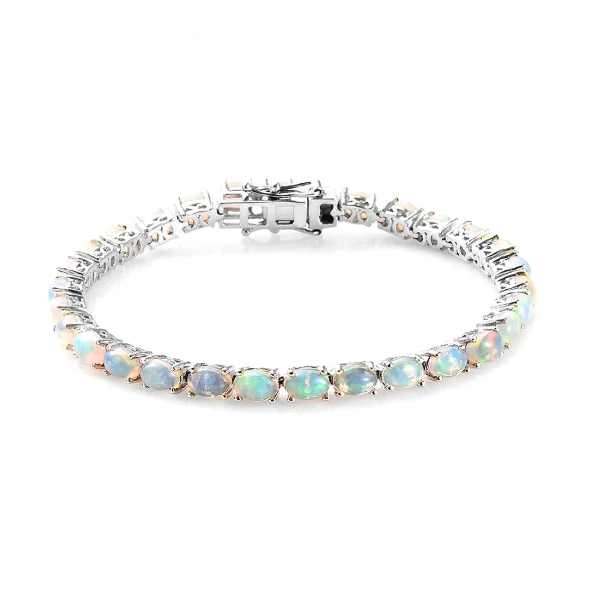 Opal 925 Sterling Silver Tennis Bracelet Jewelry