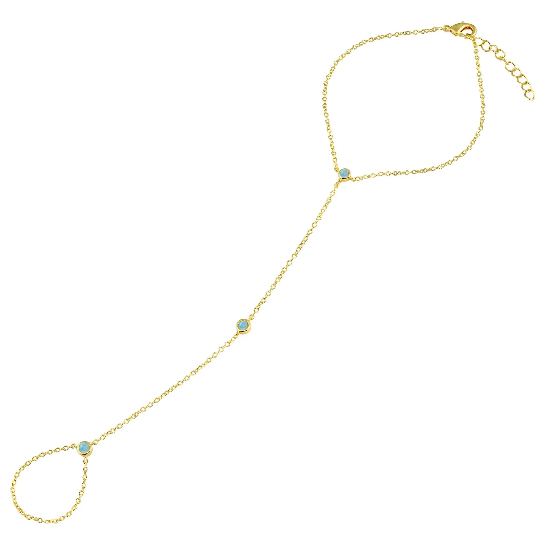 Opal Bezel Hand Chain