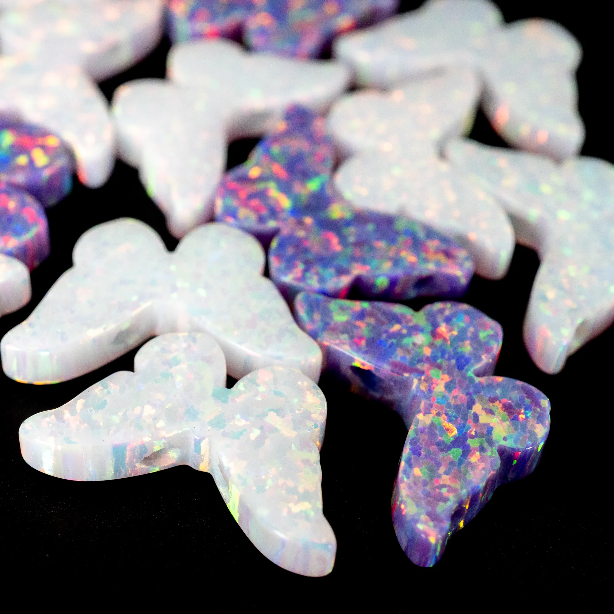 Opal Butterfly Charm