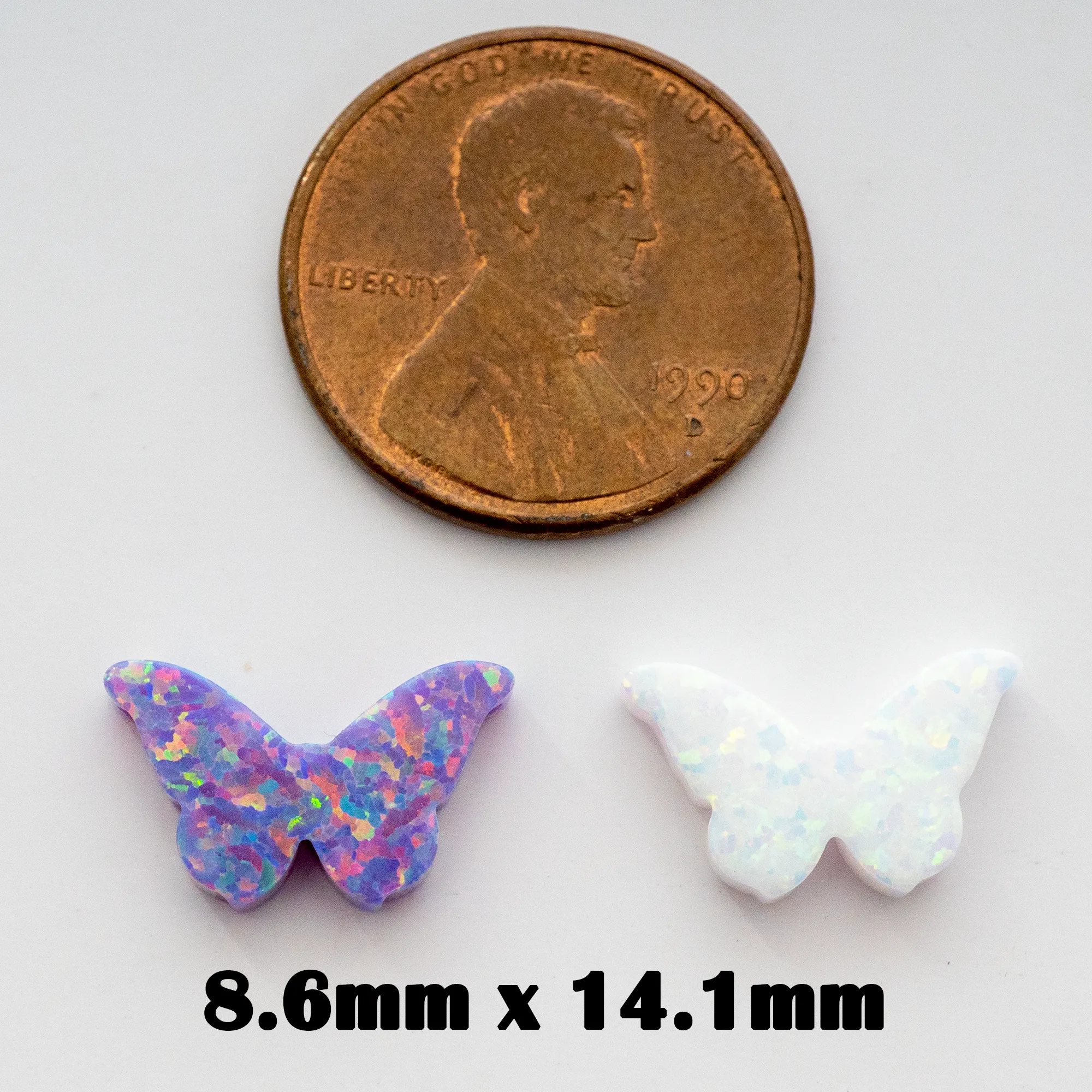 Opal Butterfly Charm