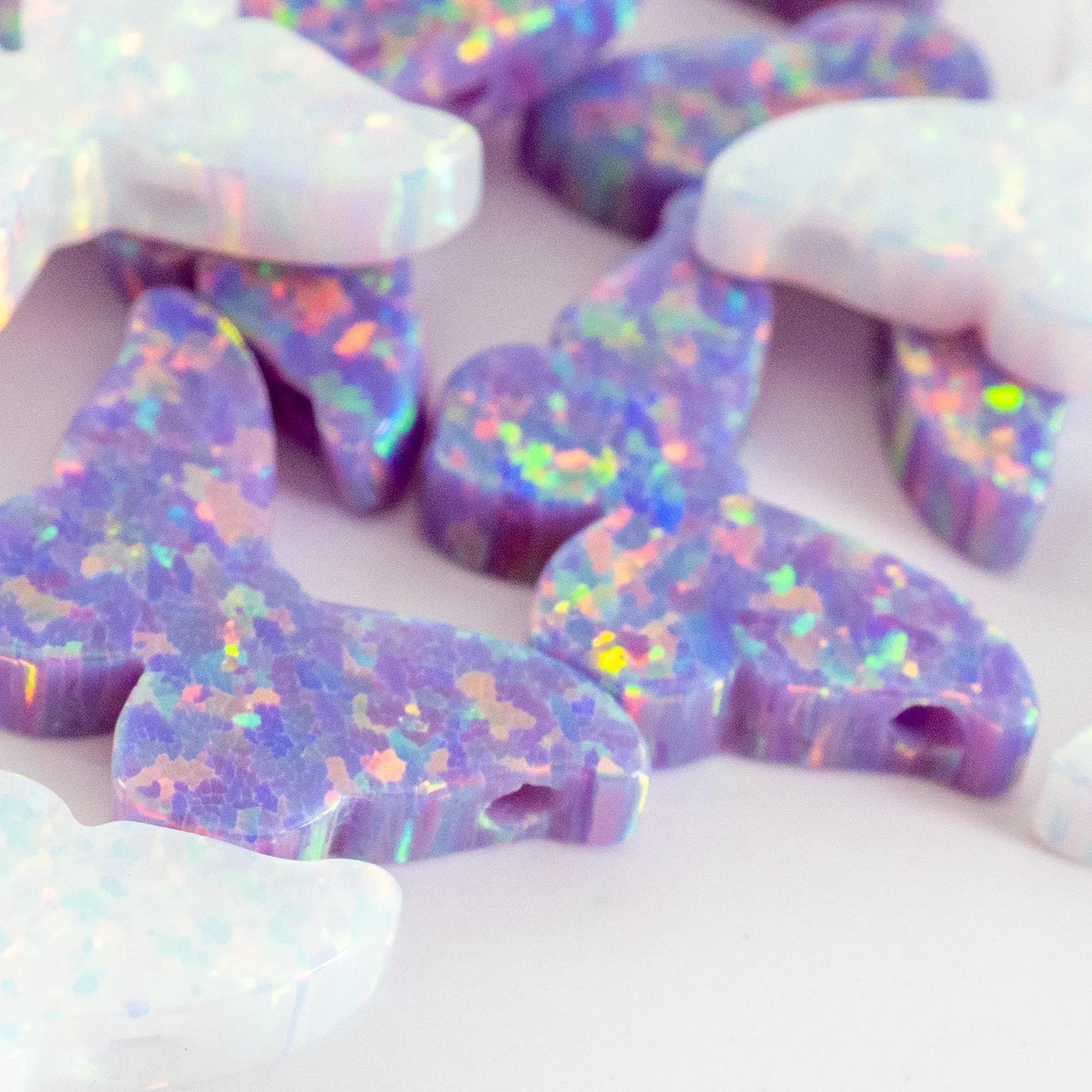 Opal Butterfly Charm