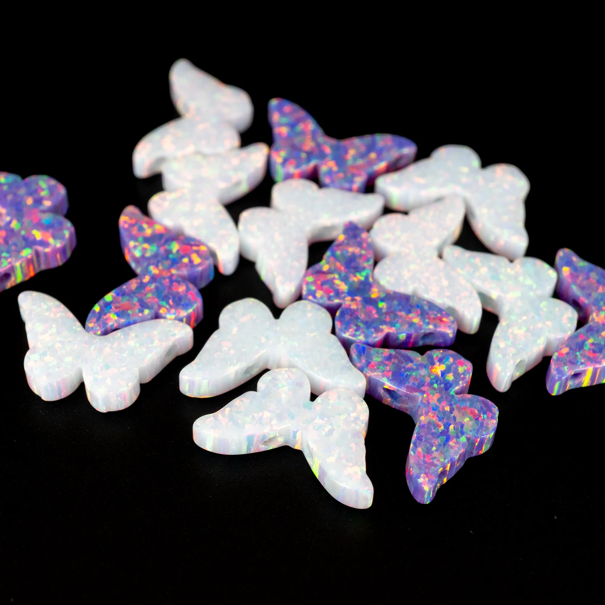 Opal Butterfly Charm