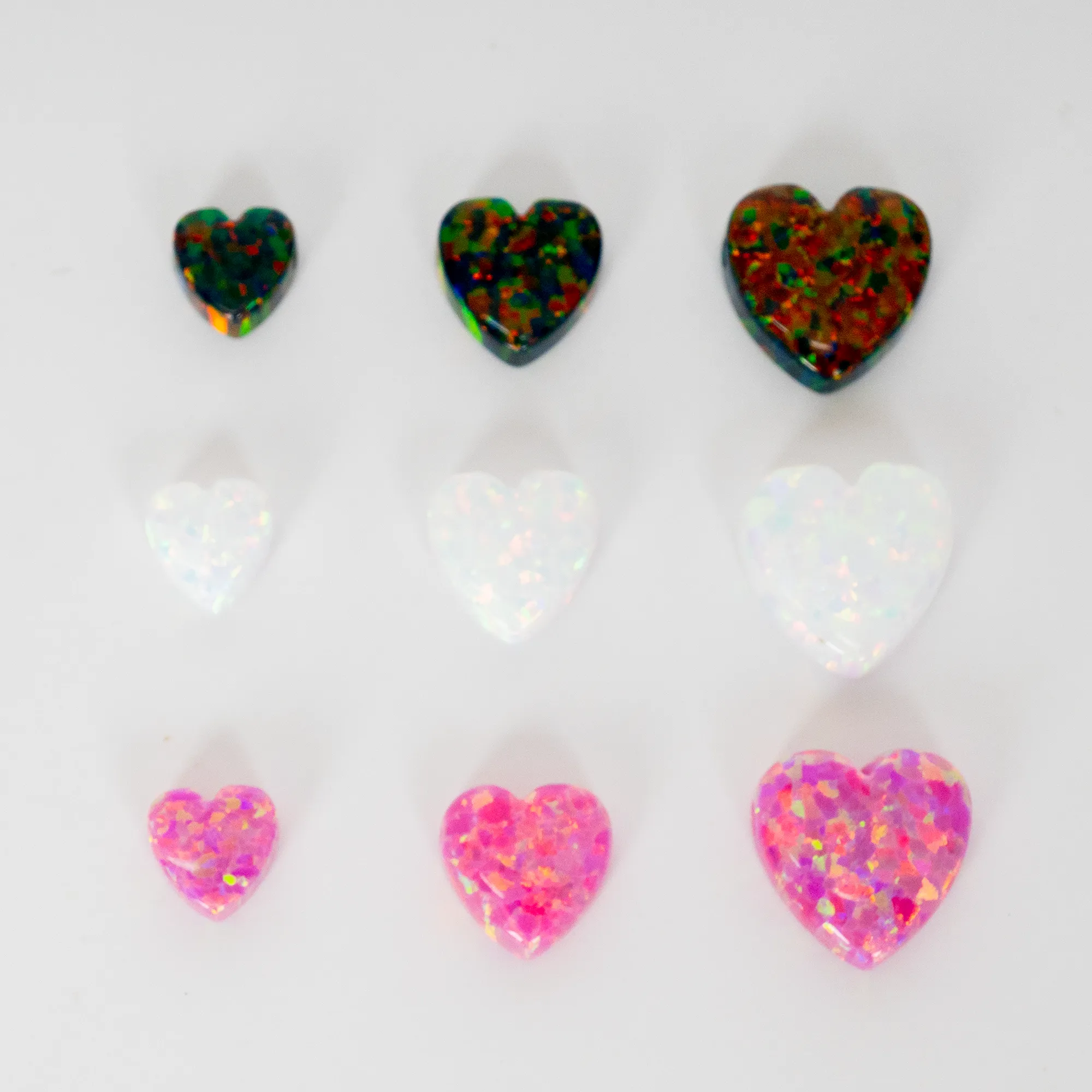 Opal Heart Charm
