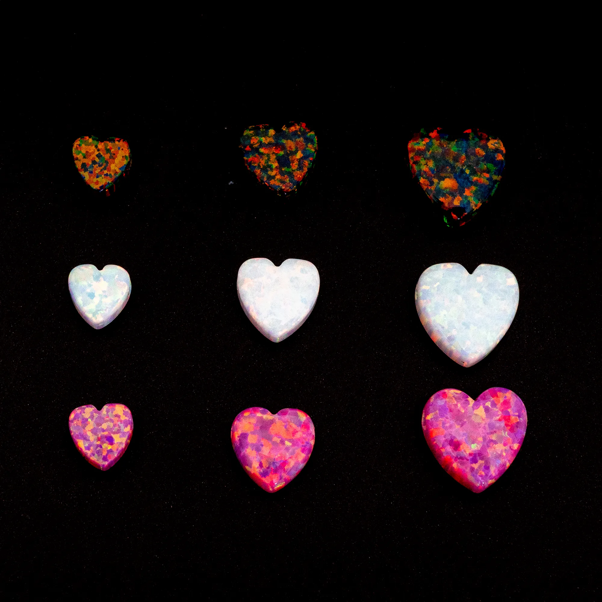 Opal Heart Charm