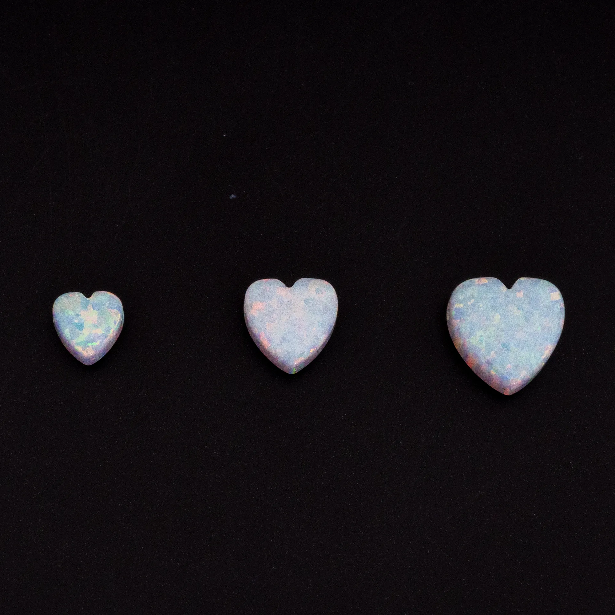 Opal Heart Charm