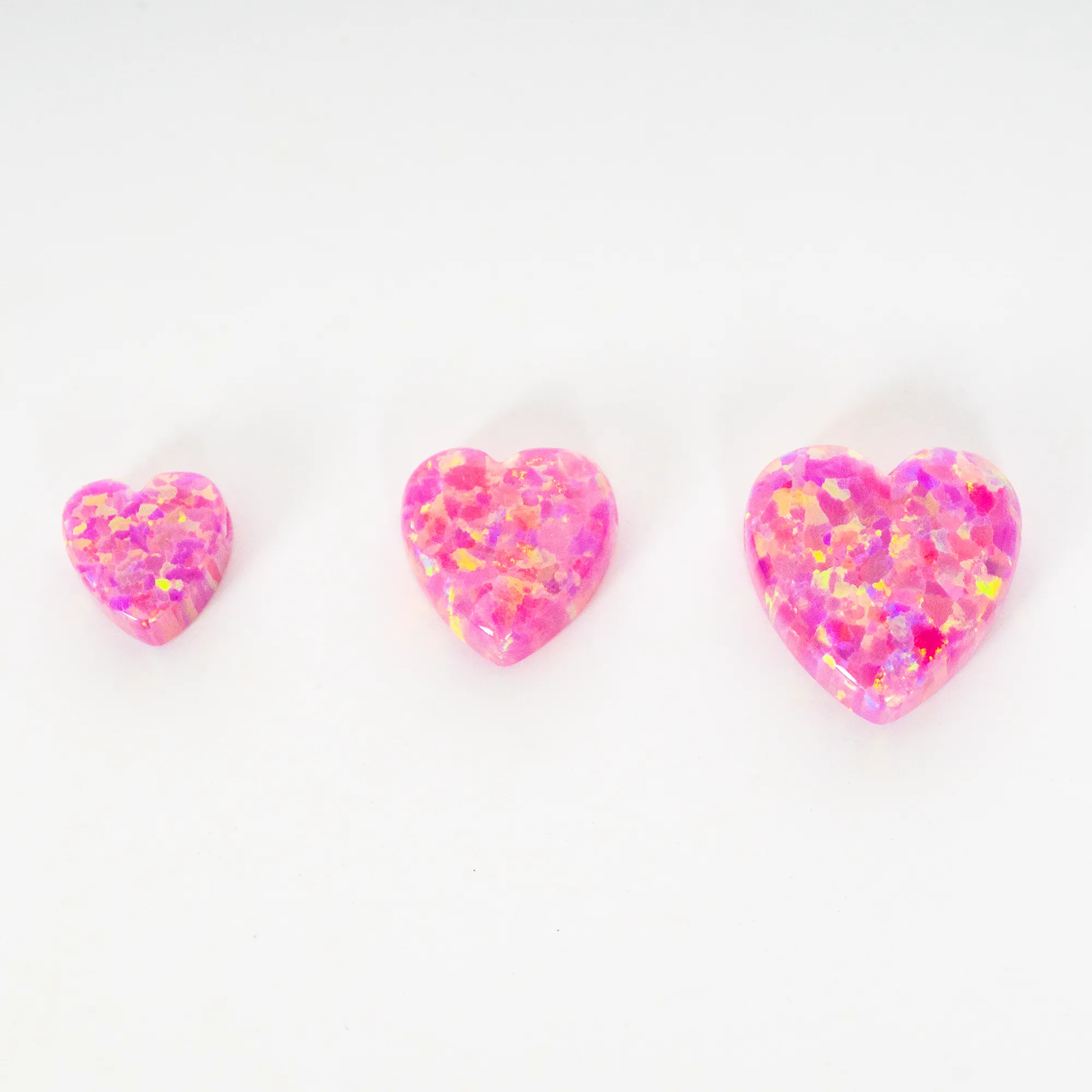 Opal Heart Charm