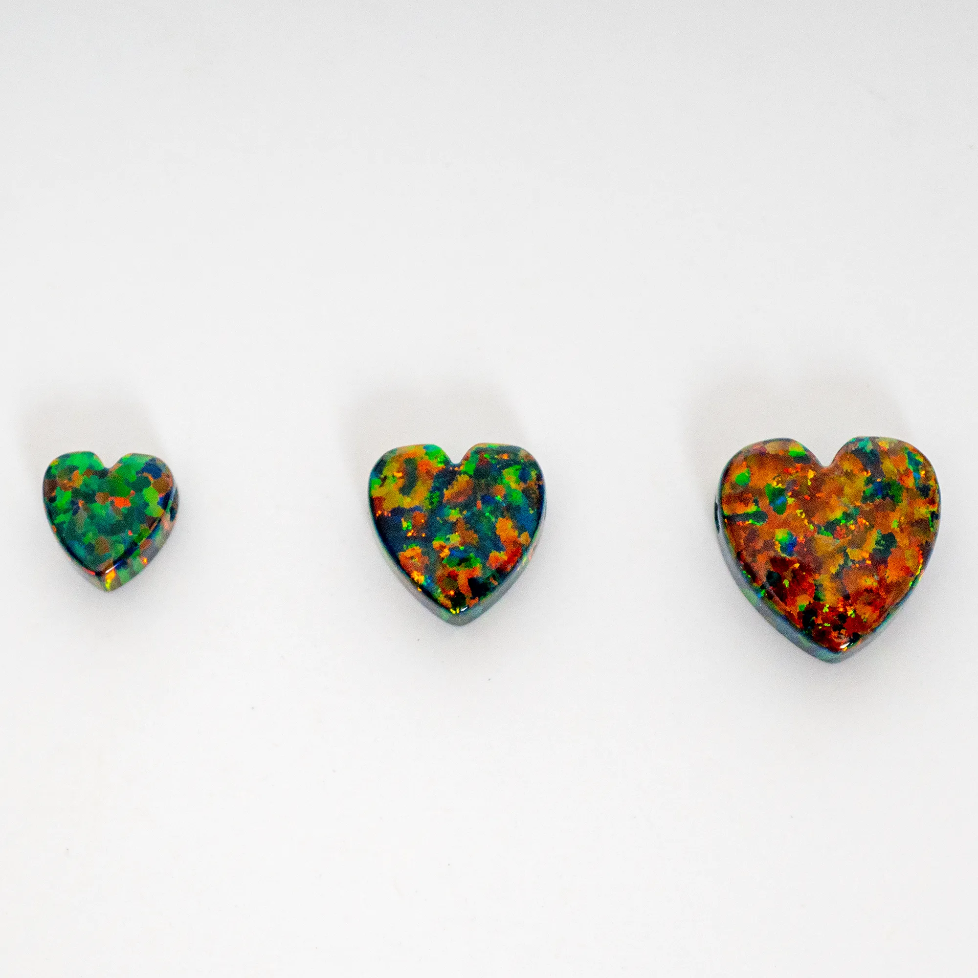 Opal Heart Charm