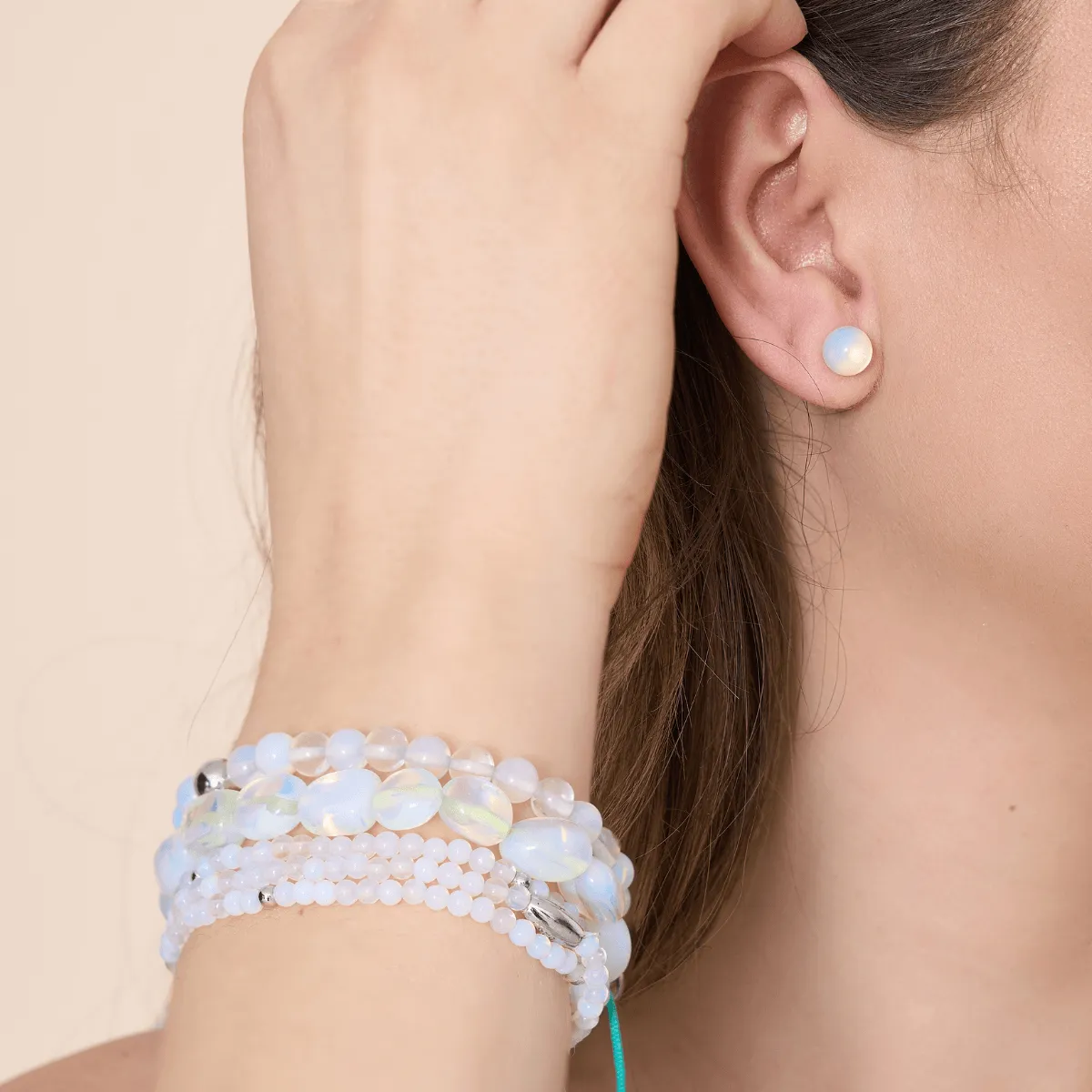 Opal Moonstone | .925 Sterling Silver | Gemstone Wrap