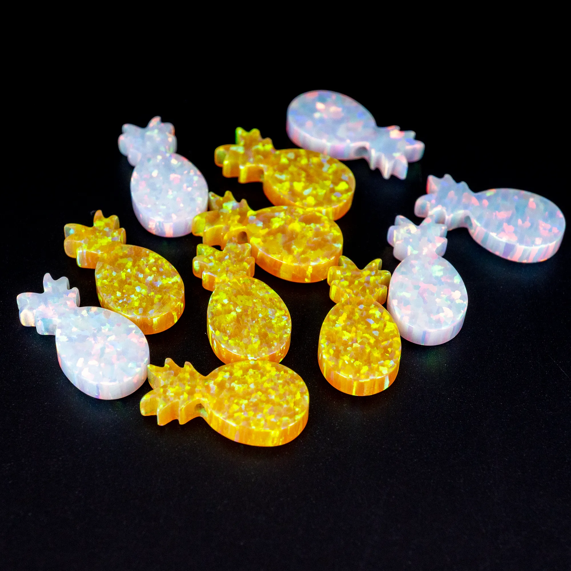 Opal Pineapple Charm