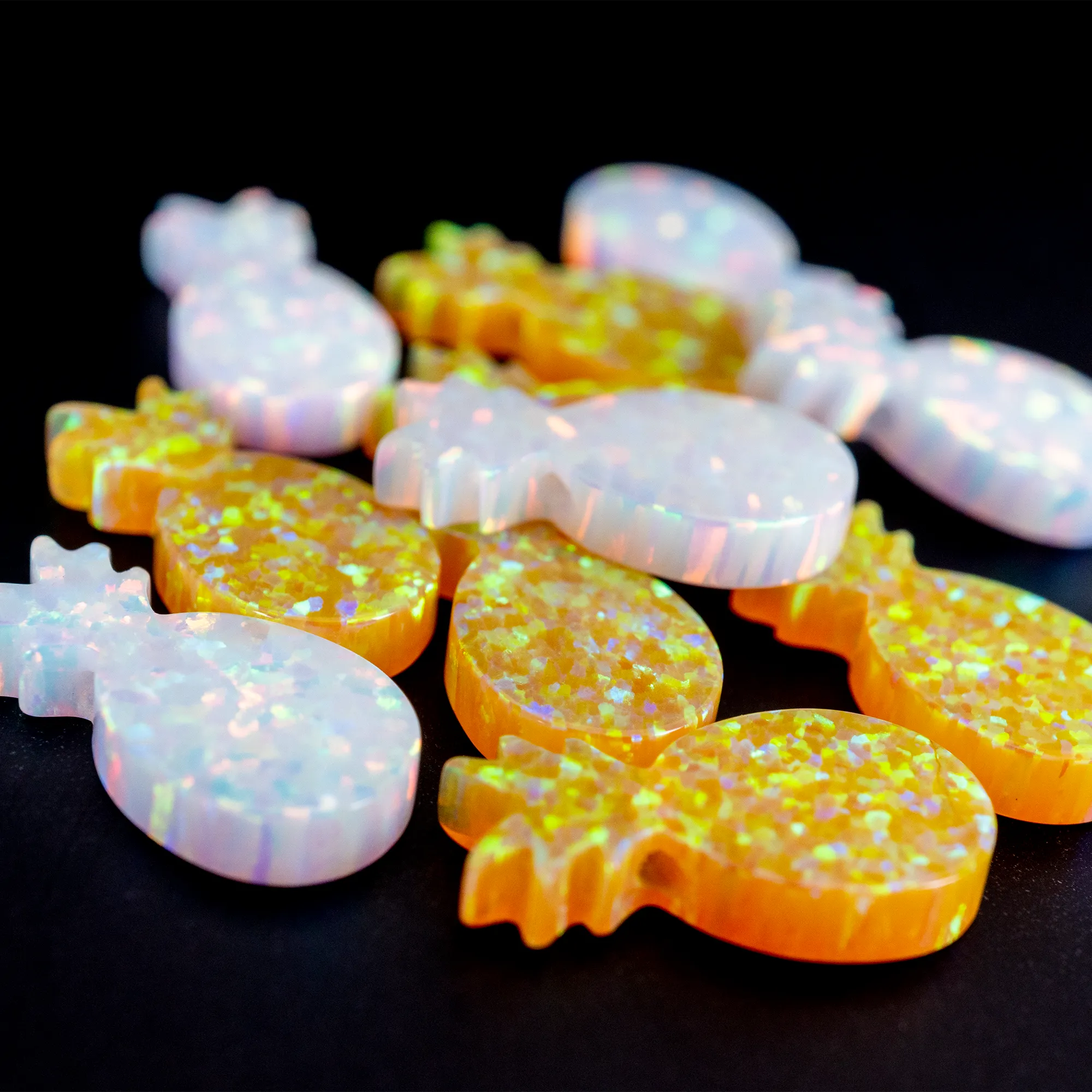 Opal Pineapple Charm