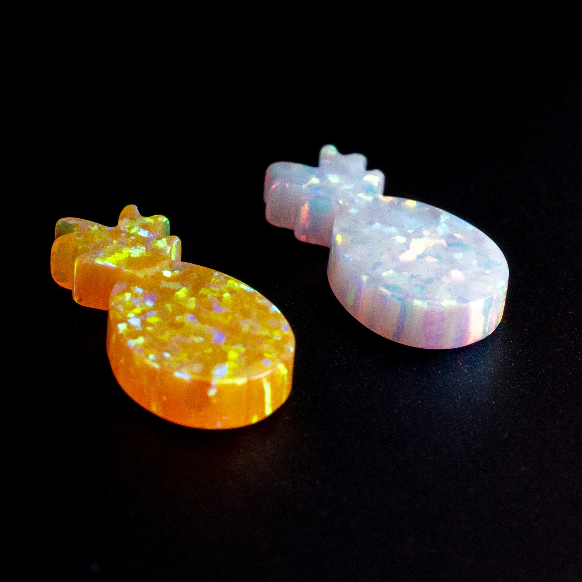 Opal Pineapple Charm