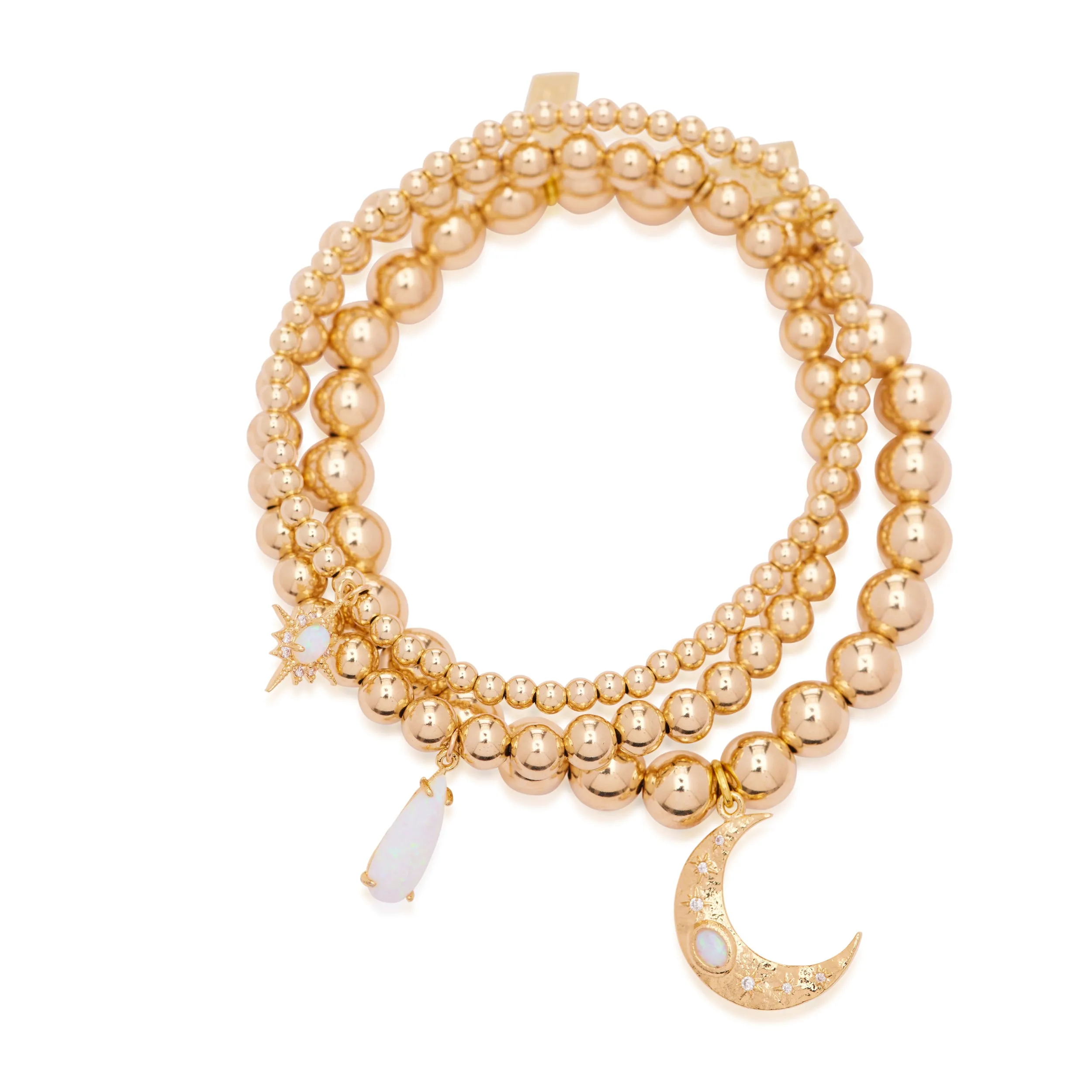 Opal Sky Medium Moon Bubble Bracelet