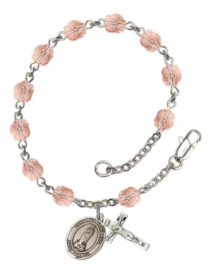 Our Lady of Kibeho Custom Birthstone Rosary Bracelet