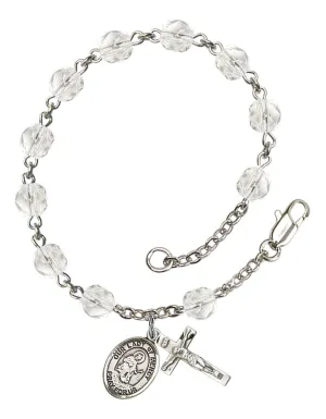 Our Lady of Mercy Custom Birthstone Rosary Bracelet
