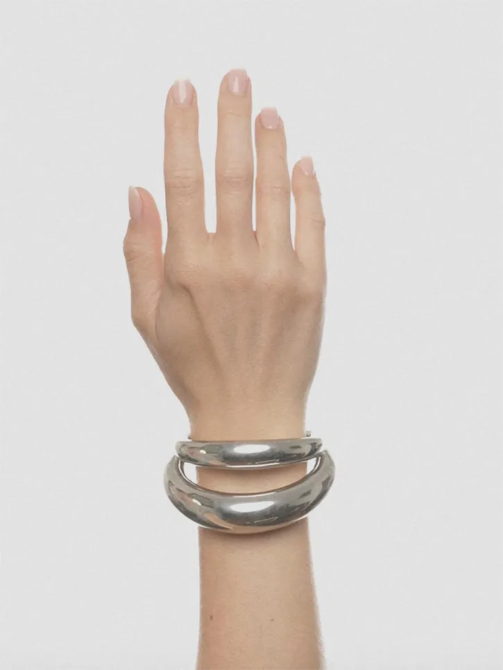 Panconesi Blow Up Wrist Cuff, Silver