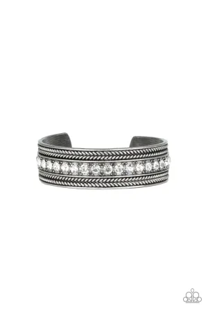 Paparazzi Empress Etiquette - White Bracelet