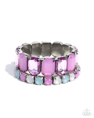 Paparazzi Mismatched Mood - Purple Bracelet
