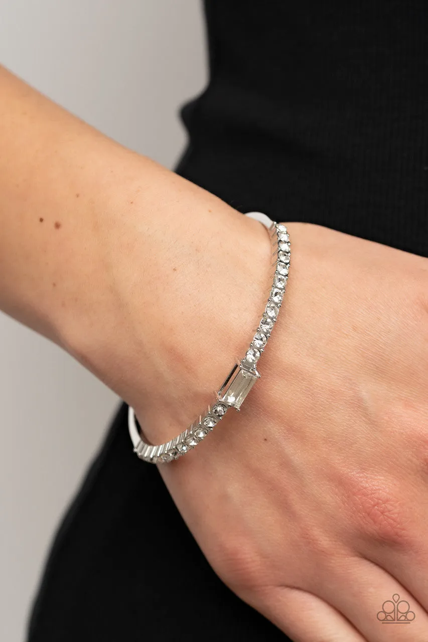 Party Crashing White Paparazzi Bracelet