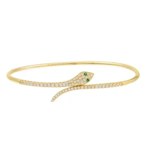 Pavé Snake Bangle