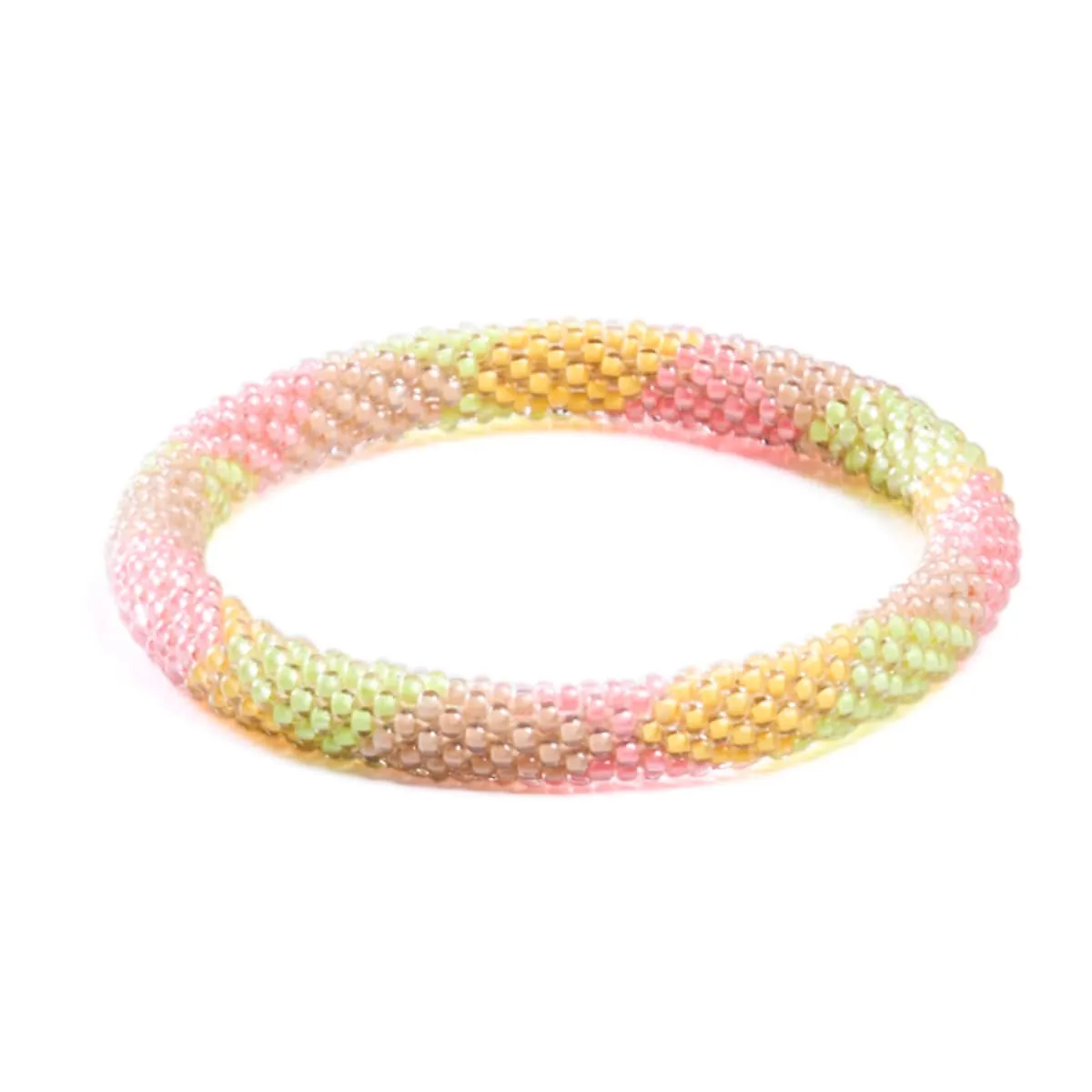 Peach Lemonade | Himalayan Glass Bead Bracelet