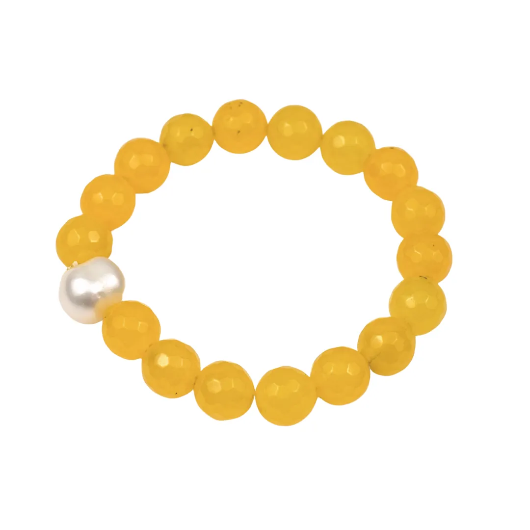 Pearl Embellished Bird Bracelet