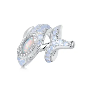 Pearly Whale Charm