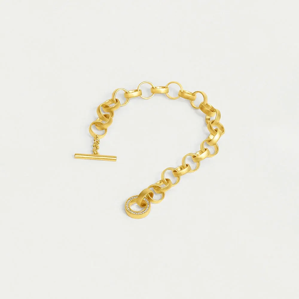 Petit Pave Statement Chain Bracelet