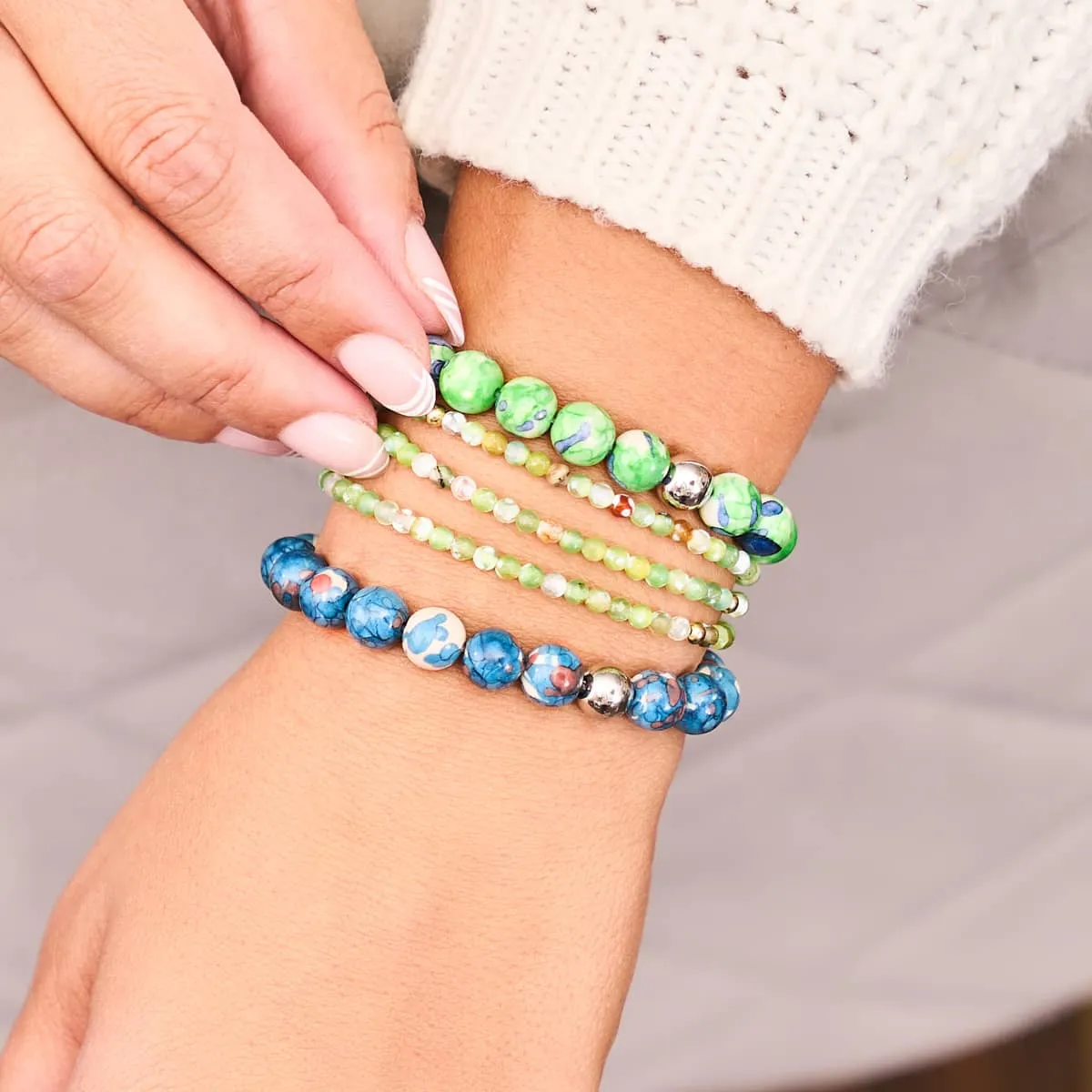 Picasso Porcelain Bracelet | Chocolate Sapphire