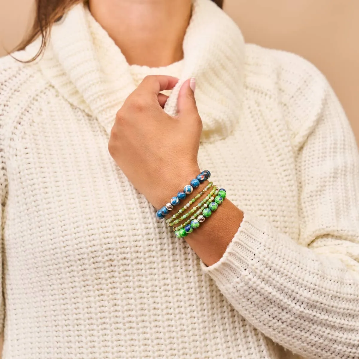 Picasso Porcelain Bracelet | Chocolate Sapphire