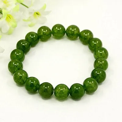 Pink and green Natural Gemstone bracelets