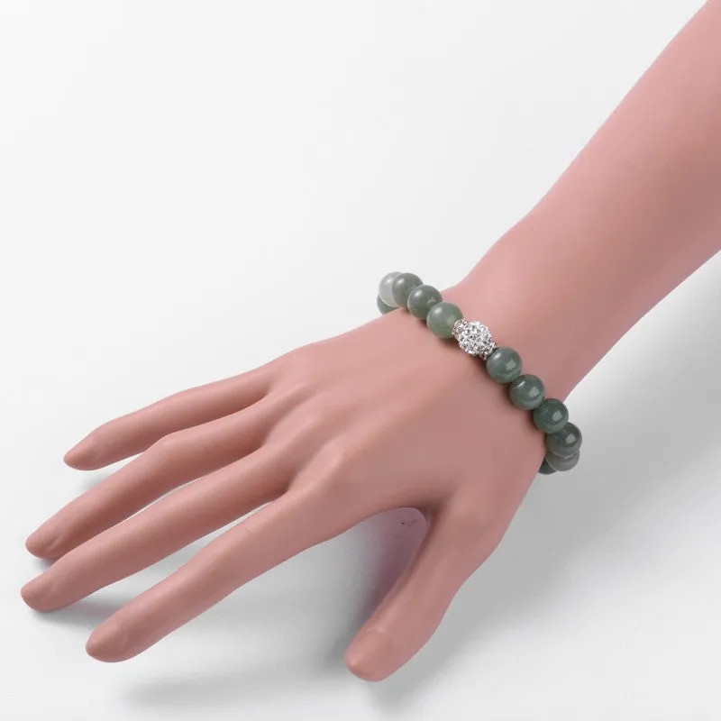 Pink and green Natural Gemstone bracelets