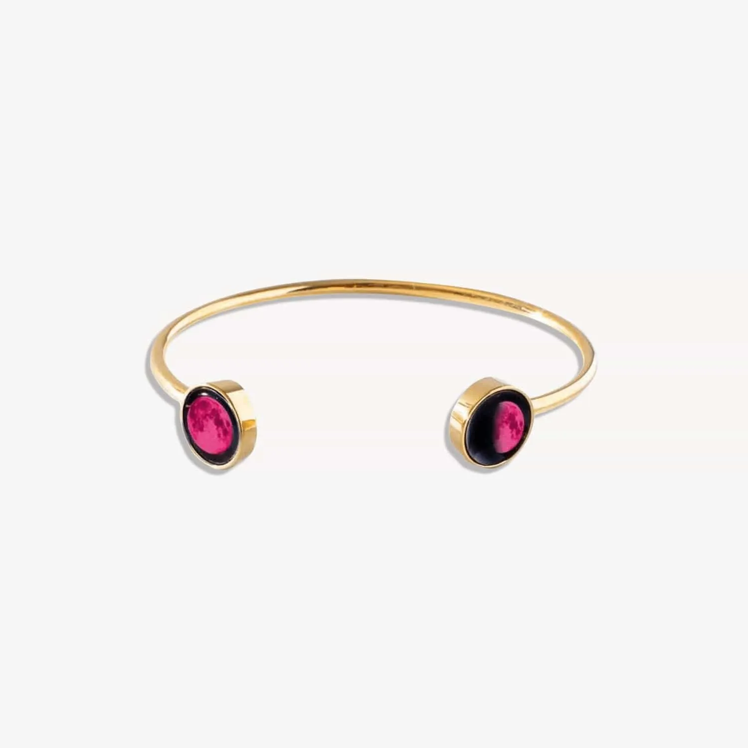Pink Moon Lunar Dyad Cuff in Gold