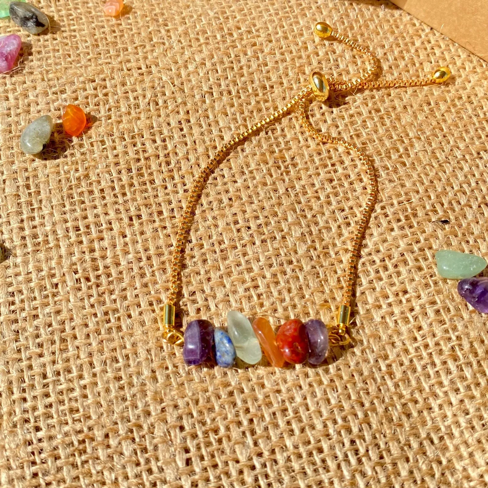 Pisces Zodiac Gemstone Bracelet