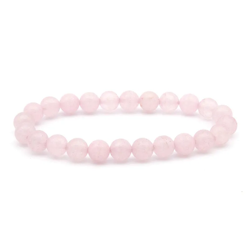 Polished Gemstone Beaded Bracelets - 8mm - Elastic - Choose from 17 Gemstones!