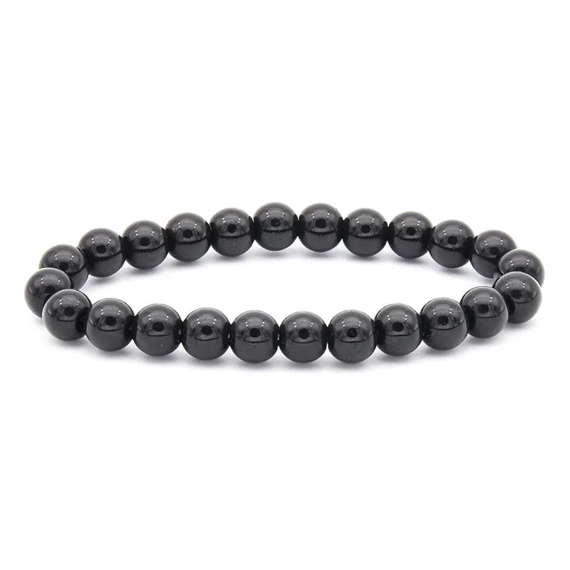 Polished Gemstone Beaded Bracelets - 8mm - Elastic - Choose from 17 Gemstones!