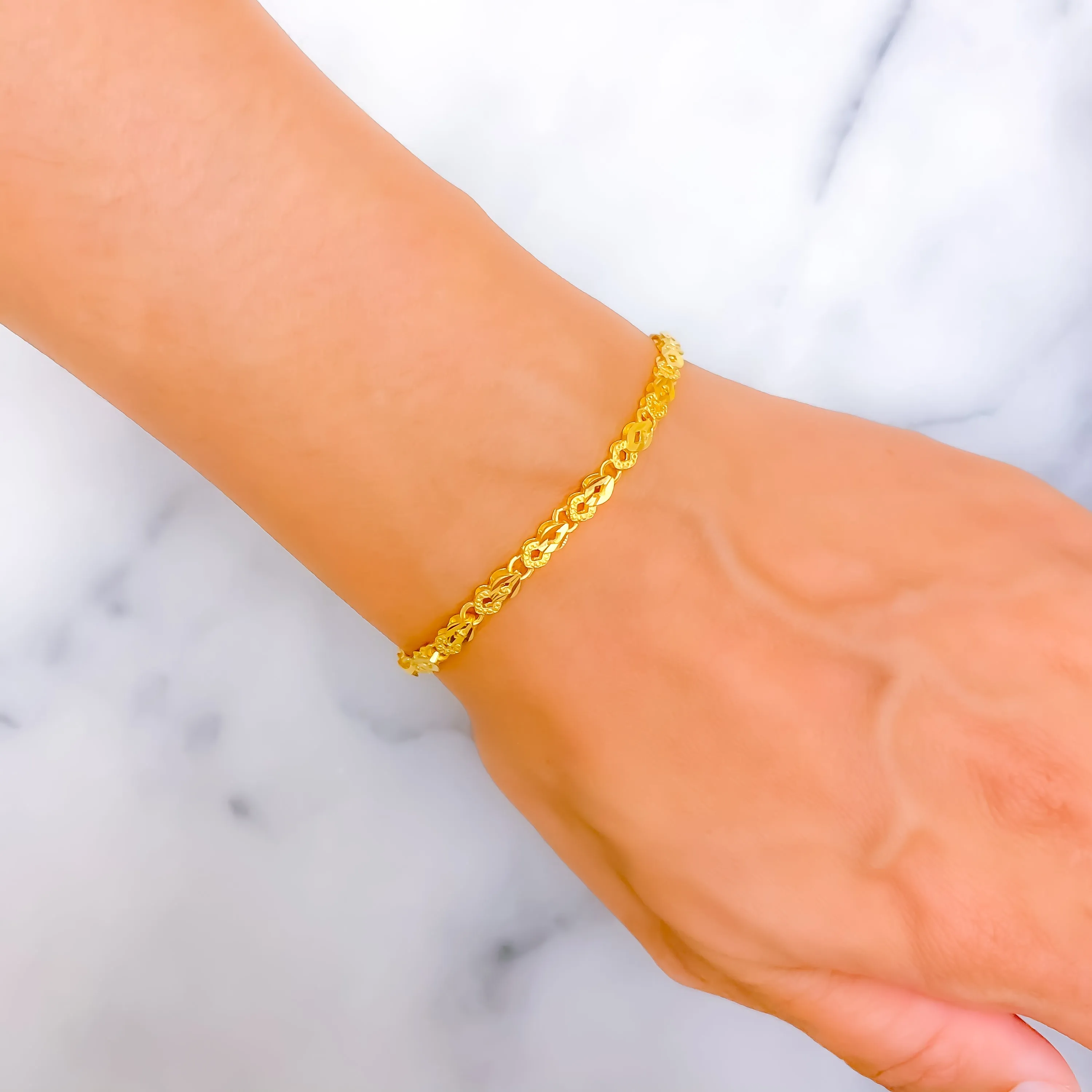 Polished Heirloom 22k Gold Bracelet