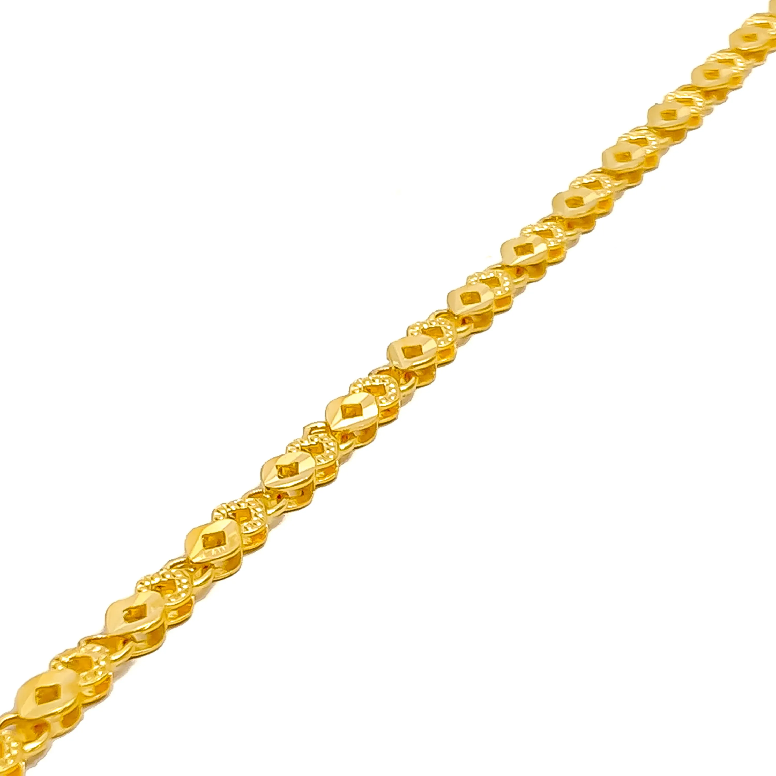 Polished Heirloom 22k Gold Bracelet