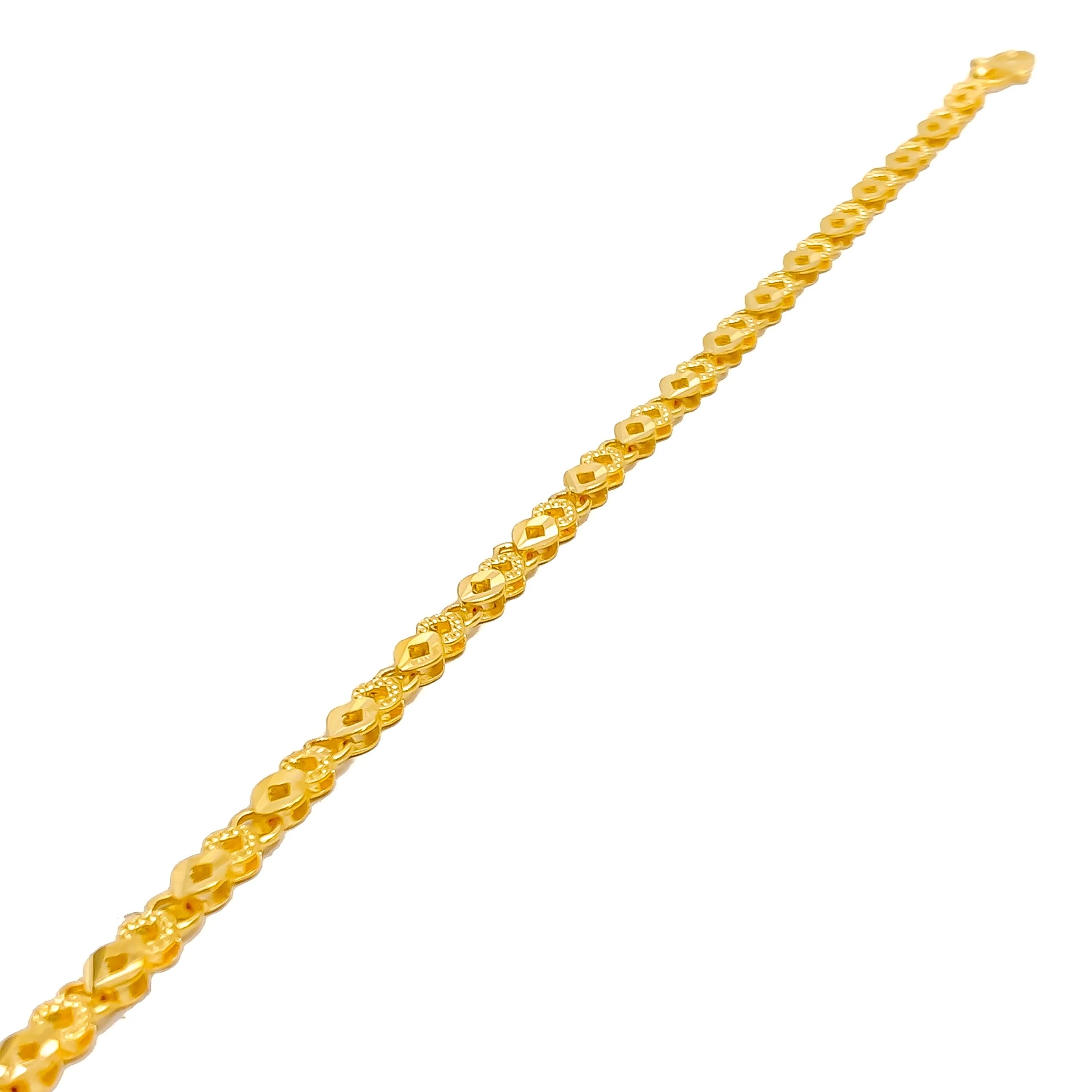 Polished Heirloom 22k Gold Bracelet