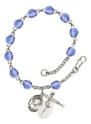 Pope Benedict XVI Custom Birthstone Rosary Bracelet
